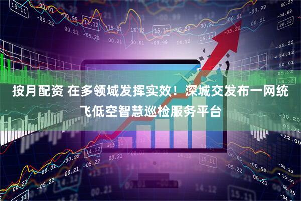 按月配资 在多领域发挥实效！深城交发布一网统飞低空智慧巡检服务平台