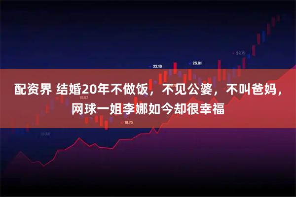 配资界 结婚20年不做饭，不见公婆，不叫爸妈，网球一姐李娜如今却很幸福